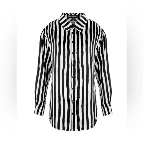 Disturbia Paranormal Oversized Shirt Size US 4 / UK 8 - Picture 7 of 10